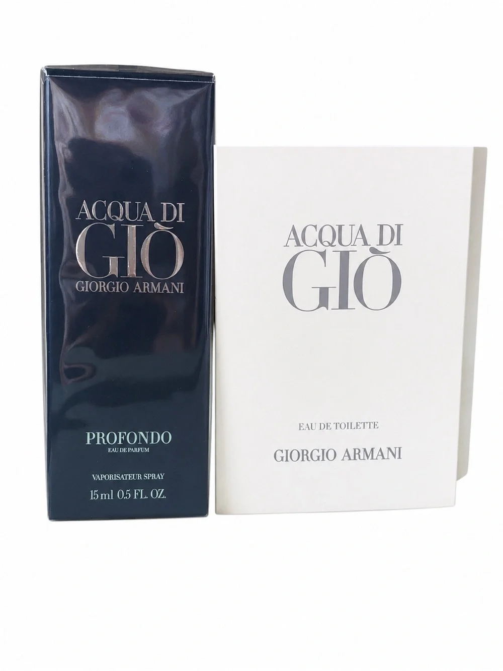🌊 Armani Acqua di Giò Profondo 15ml + Acqua di Giò EDT Sample Bundle New